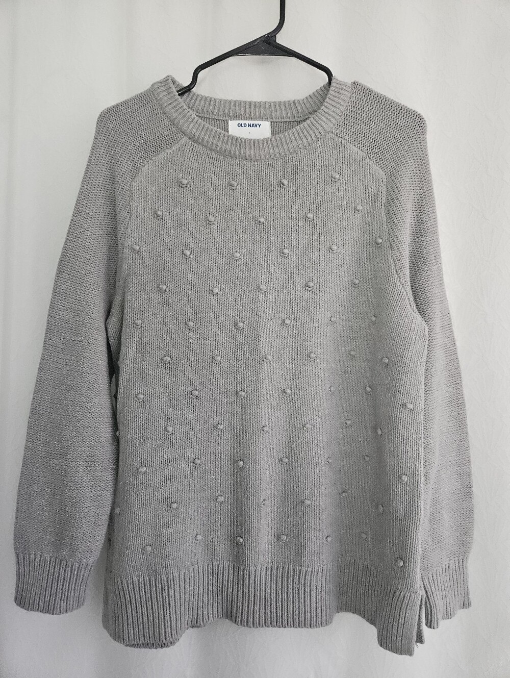 Old Navy Cotton Blend Pompom Knit Sweater Women's Large